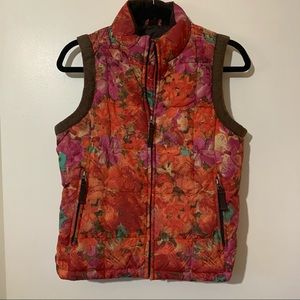 Eddie Bauer Floral Down Vest